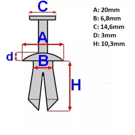 Patent műanyag 7mm Suzuki (AN250-400)