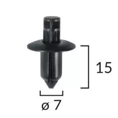 Patent műanyag 8mm Honda / Suzuki