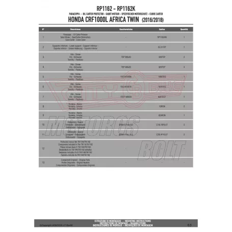 Motorblokk védő Honda CRF 1000 L Africa Twin (2018) GIVI