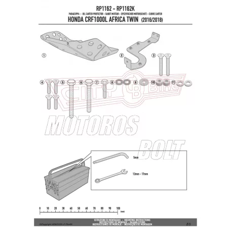 Motorblokk védő Honda CRF 1000 L Africa Twin (2018) GIVI
