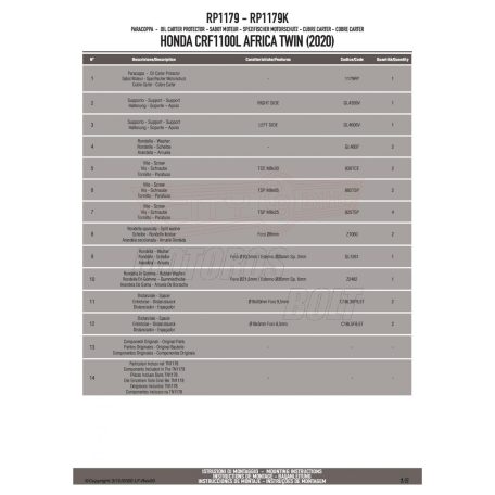 Motorblokk védő HONDA CRF1100L Africa Twin (20-23) GIVI