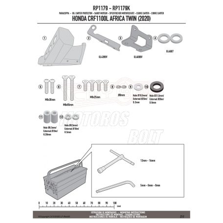 Motorblokk védő HONDA CRF1100L Africa Twin (20-23) GIVI