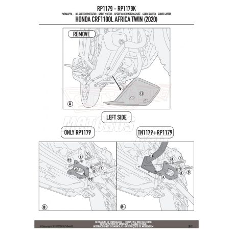 Motorblokk védő HONDA CRF1100L Africa Twin (20-23) GIVI