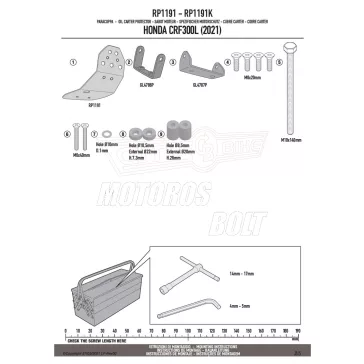 Motorblokk védő HONDA CRF 300 L (2021-2026) GIVI