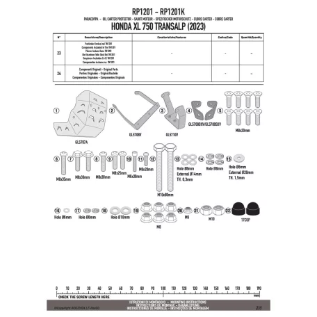 Motorblokk védő HONDA XL 750 Transalp (2023 > 2024), HONDA XL 750 Transalp (2025) GIVI