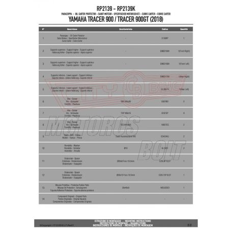 Motorblokk védő Yamaha Tracer 900 / Tracer 900 GT (2018-2019) GIVI
