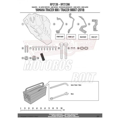 Motorblokk védő Yamaha Tracer 900 / Tracer 900 GT (2018-2019) GIVI