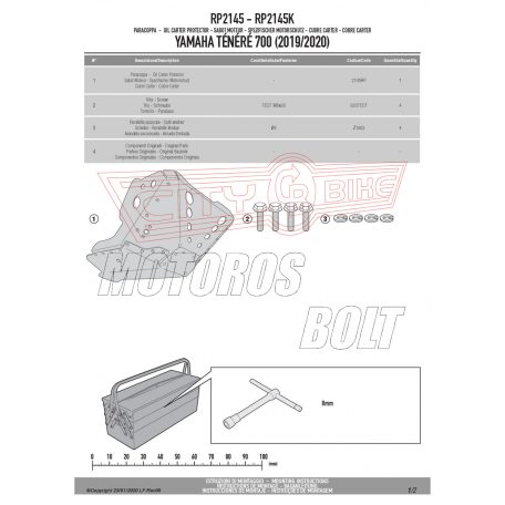 Motorblokk védő YAMAHA Ténéré 700 (2019-2020) GIVI