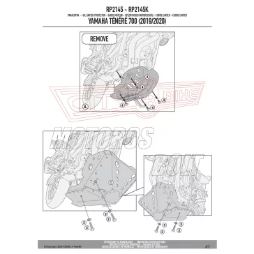 Motorblokk védő YAMAHA Ténéré 700 (2019-2020) GIVI