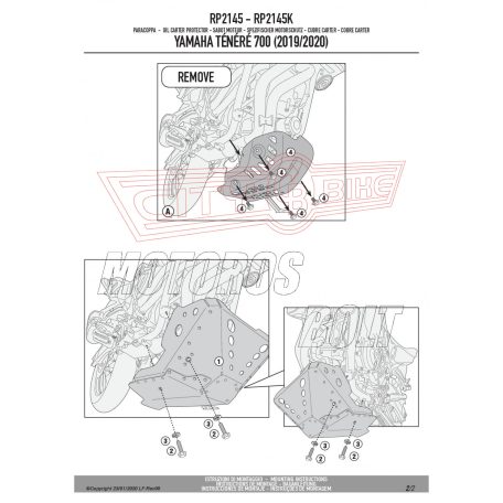 Motorblokk védő YAMAHA Ténéré 700 (2019-2020) GIVI