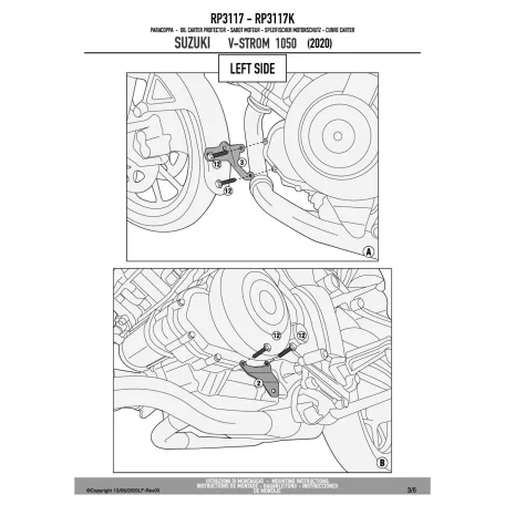 Motorblokk védő SUZUKI V-Strom 1050 (2020-2024) GIVI