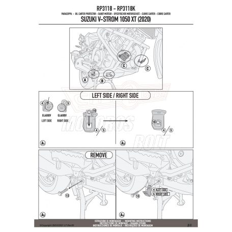 Motorblokk védő SUZUKI V-Strom 1050 XT (2020-2024) GIVI