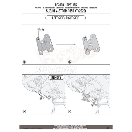 Motorblokk védő SUZUKI V-Strom 1050 XT (2020-2024) GIVI