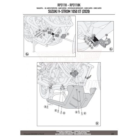 Motorblokk védő SUZUKI V-Strom 1050 XT (2020-2024) GIVI