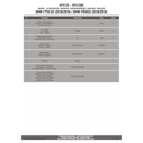 Motorblokk védő BMW F 750 GS (2018-2021) / BMW F 850 GS (2018-2020) GIVI