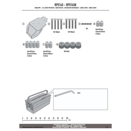 Motorblokk védő BMW F 750/850/900 GS GIVI