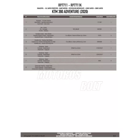 Motorblokk védő KTM 390 Adventure (20-24) GIVI