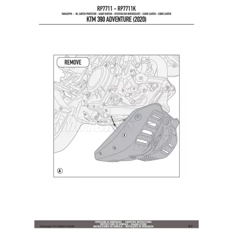 Motorblokk védő KTM 390 Adventure (20-24) GIVI