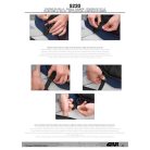 GIVI S230 motoros üléspárna – légpárnás betéttel, hosszú utakra (39,5×36×4 cm)