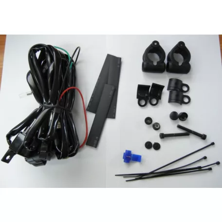GIVI S310 kiegészítő ködfényszóró szett – 12V H3, relével, csőbilinccsel (21–26 mm)