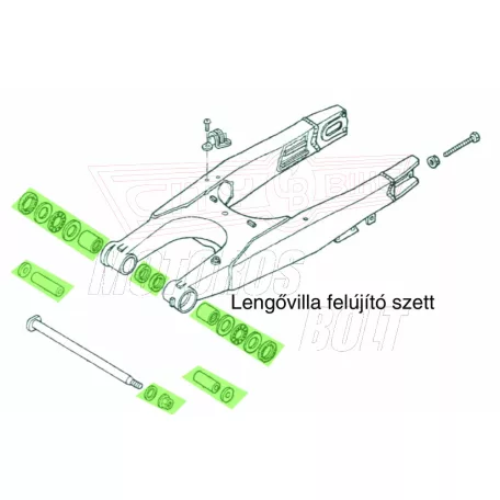 Lengővilla felújító Beta RR 250/300/390 , Husqvarna BearingWorx