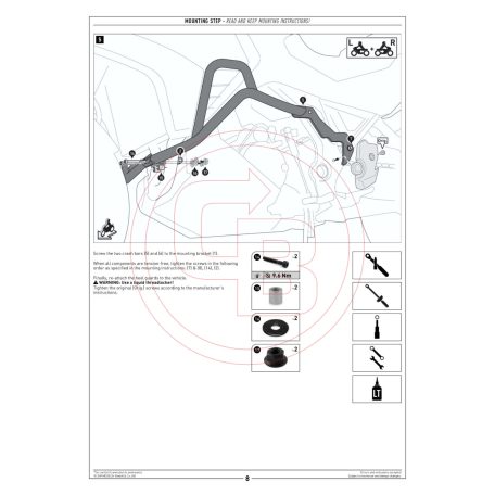 SW-MOTECH bukócső – HONDA NT 1100 (2021-2025)
