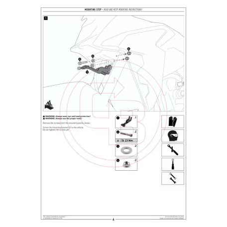 SW-MOTECH bukócső – HONDA CB500X  Felső bukócső