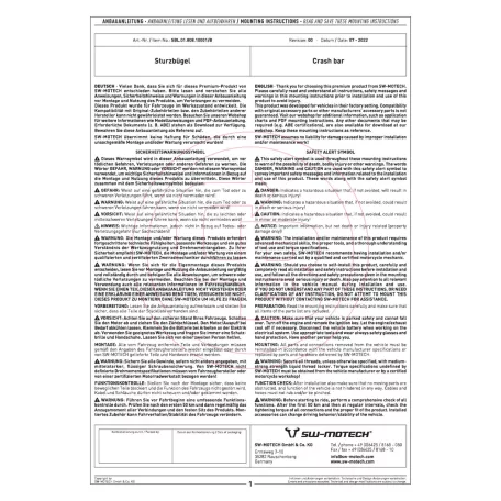 SW-MOTECH bukócső – HONDA X-ADV750 (2020-2025)