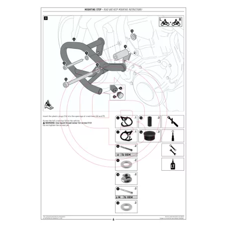 SW-MOTECH bukócső – HONDA CB 750 (2022-2025)