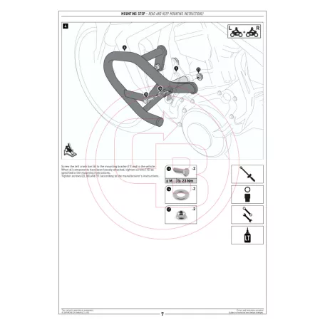 SW-MOTECH bukócső – HONDA CB 750 (2022-2025)