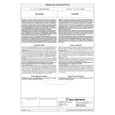 SW-MOTECH bukócső – BMW S 1000 XR (2015-2019)