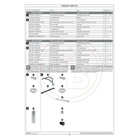 SW-MOTECH fekete felső bukócső – BMW motorokhoz
