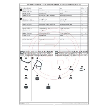 SW-MOTECH bukócső – BMW F 750/800/900 GS Fekete