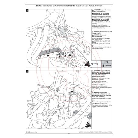 SW-MOTECH bukócső – BMW F 750/800/900 GS Fekete