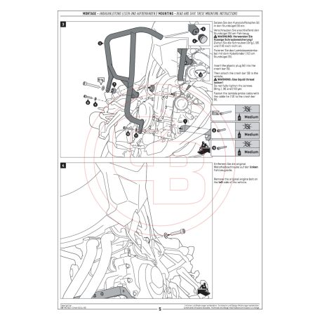 SW-MOTECH bukócső – BMW F 750/800/900 GS Fekete