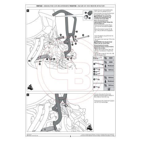 SW-MOTECH bukócső – BMW F 750/800/900 GS Fekete