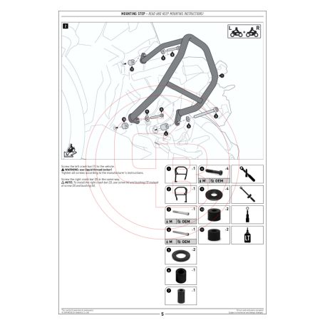 SW-MOTECH bukócső – BMW R 1300 GS (2023-2026) normál fekete