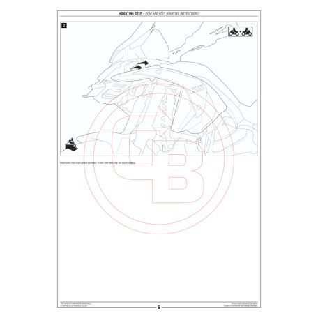 SW-MOTECH bukócső – BMW R 1300 GS felső ezüst