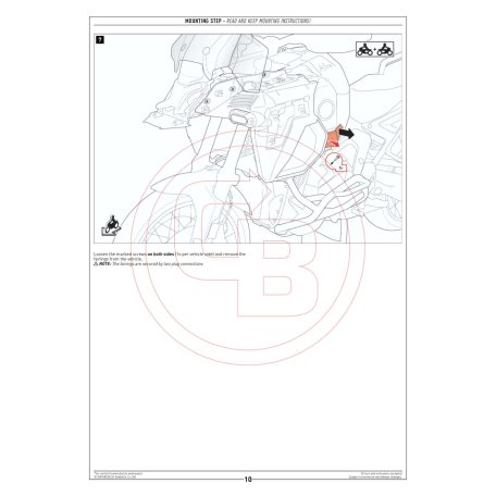 SW-MOTECH bukócső – BMW R 1300 GS - Felső Fekete