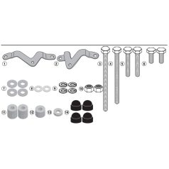   Bukógomba rögzítő szett TRIUMPH Street Triple 765 (2017-2020) GIVI