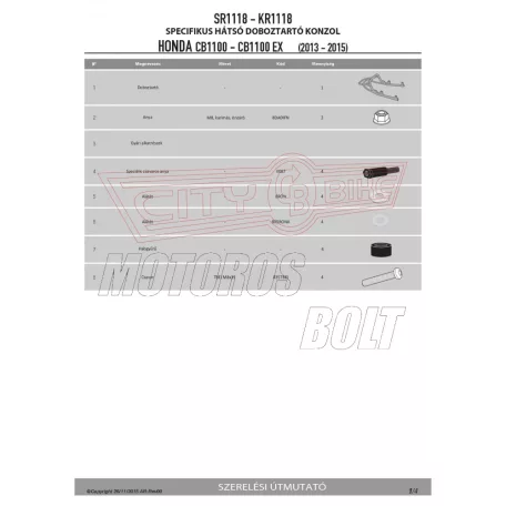 Csomagtartó alap HONDA CB 1100 (13-14) GIVI