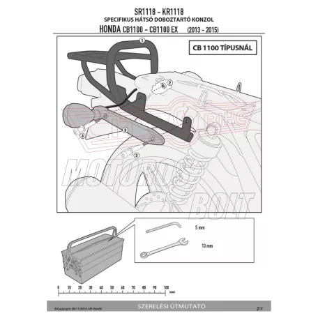 Csomagtartó alap HONDA CB 1100 (13-14) GIVI
