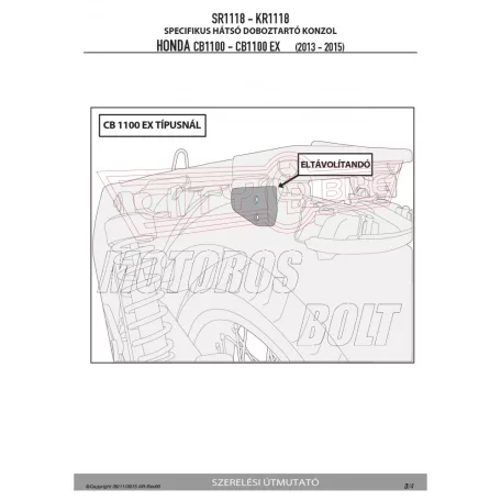 Csomagtartó alap HONDA CB 1100 (13-14) GIVI