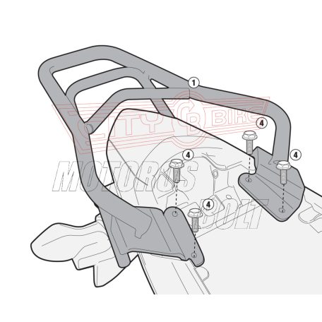 Csomagtartó kar HONDA CB 500 F (13-15) / HONDA CBR 500 R (13-15) GIVI