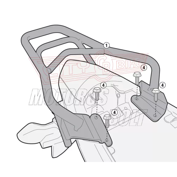 Csomagtartó alap HONDA CB 500 F (13-15) / HONDA CBR 500 R (13-15) GIVI Csomagtartó alap HONDA CB 500 F (13-15) / HONDA CBR 500 R (13-15) GIVI
