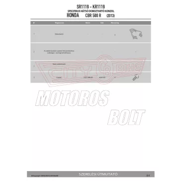   Csomagtartó alap HONDA CB 500 F (13-15) / HONDA CBR 500 R (13-15) GIVI