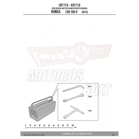 Csomagtartó alap HONDA CB 500 F (13-15) / HONDA CBR 500 R (13-15) GIVI