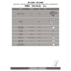 Csomagtartó alap HONDA FORZA 300 ABS (13-17) GIVI