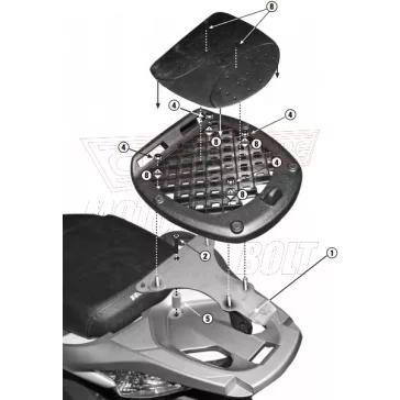   Csomagtartó alap Honda SH 125I-150 (2009-2019) / Honda SH 300I (2019-2020) GIVI