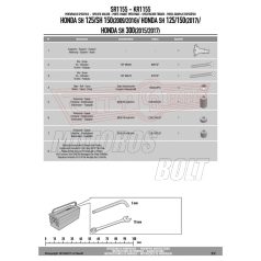   Csomagtartó alap Honda SH 125I-150 (2009-2019) / Honda SH 300I (2019-2020) GIVI